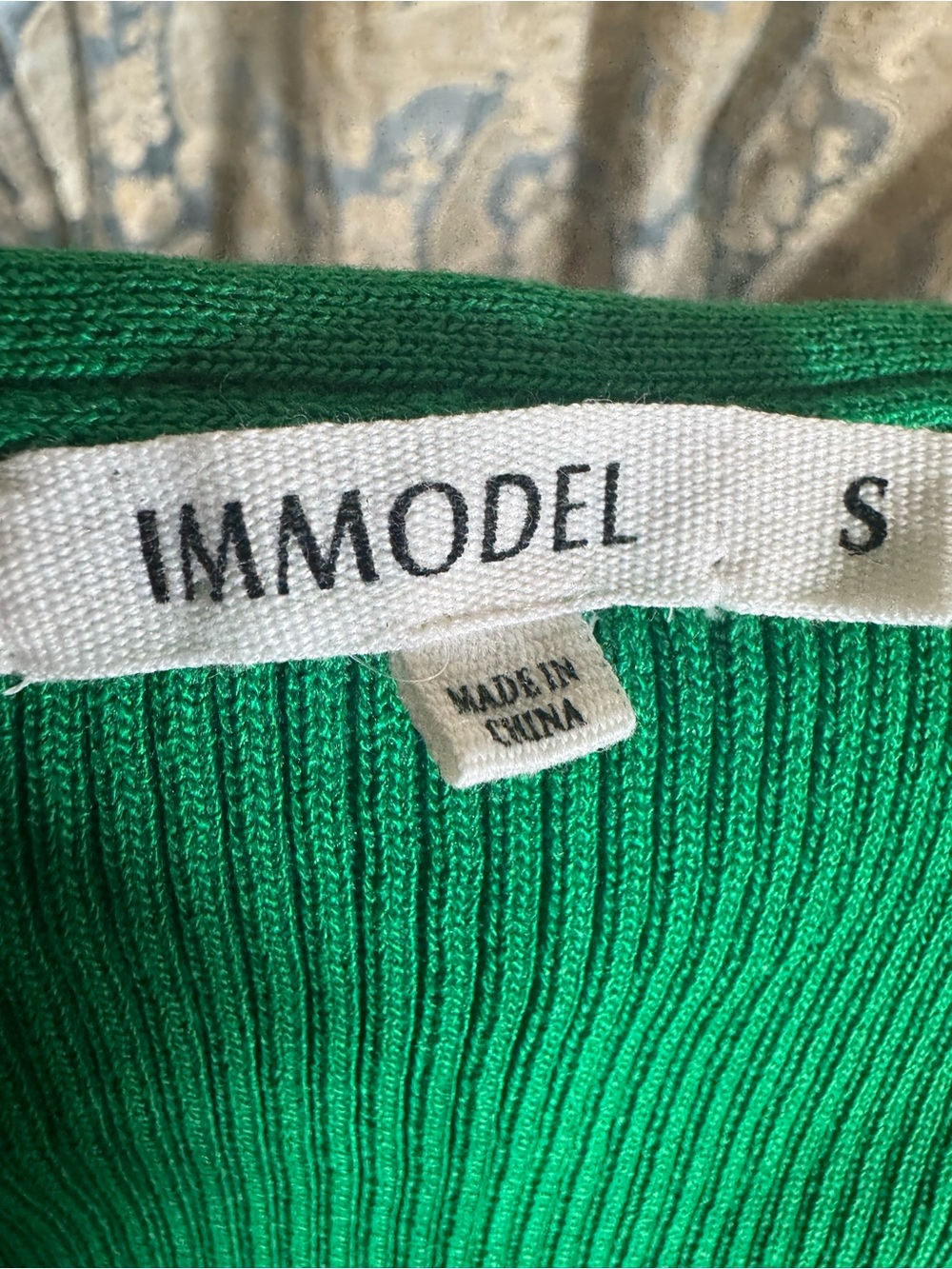 IMMODEL Green Ribbed Button-Front Tank Top - Picture 6 of 7